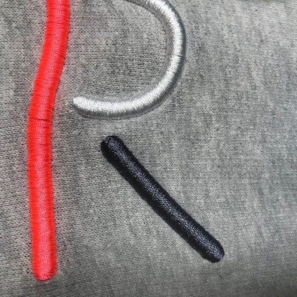 Rocksmith Tokyo New Money Spell Out Embroidered Zip Up Hoodie Streetwear Sz L - Picture 6 of 8